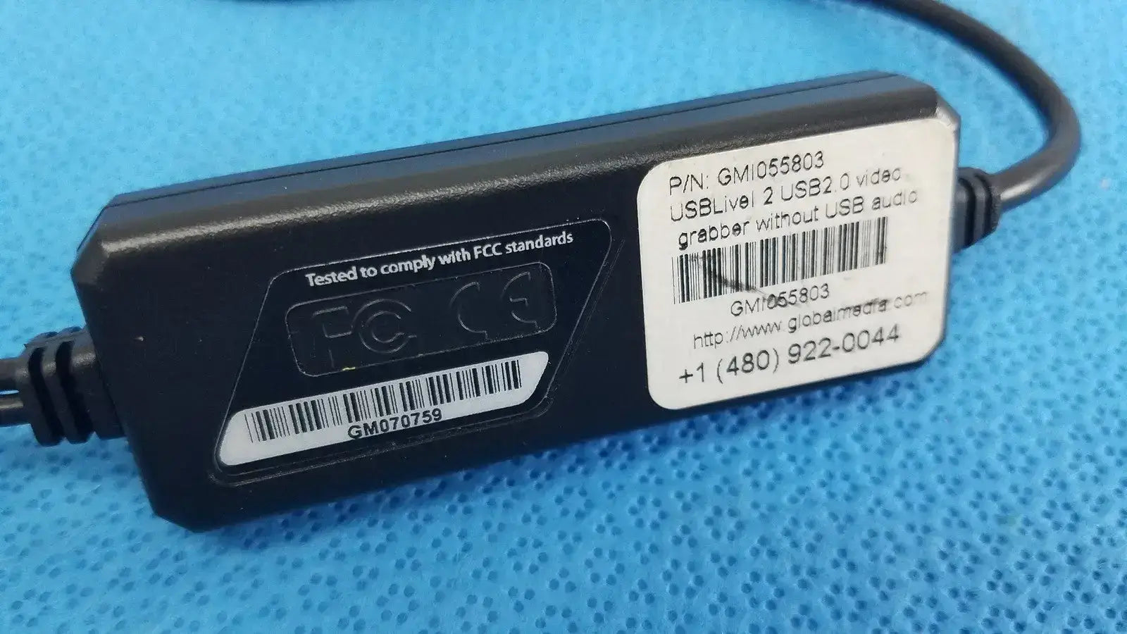 Globalmedia USBLive 2 USB 2.0 Video Grabber GM070759 – Without Audio - Capture Device
