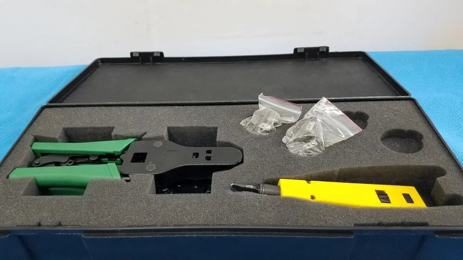Greenlee Modular Crimper Punch Down Tool Kit Data Network Install Case
