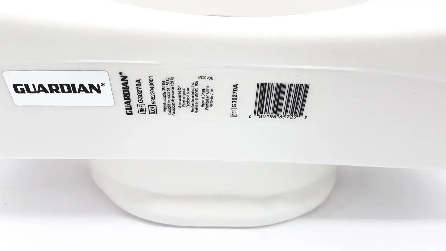 Guardian Locking Elevated Toilet Seat With Padded Arms G30270A