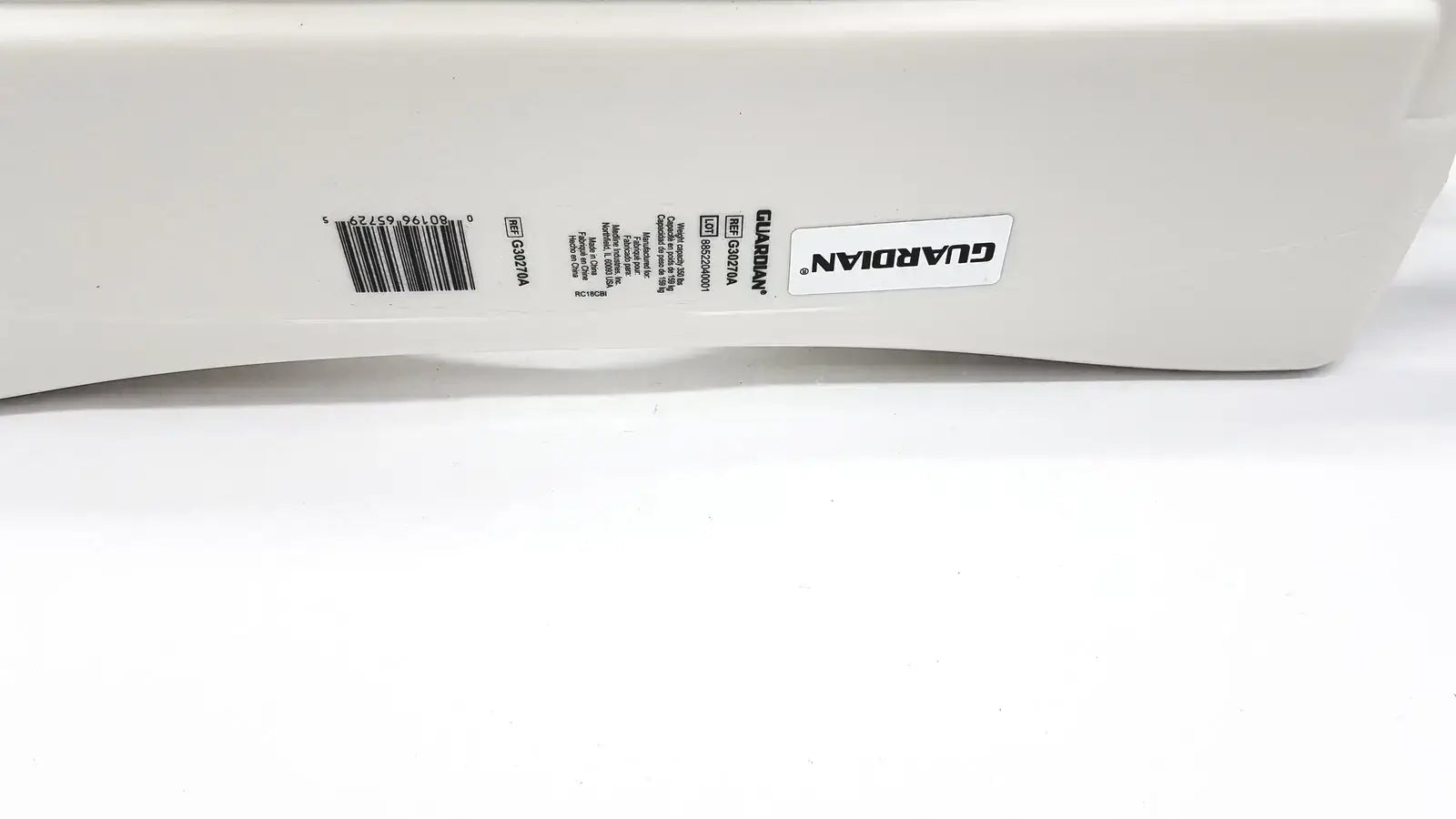 Guardian Locking Elevated Toilet Seat With Padded Arms G30270A