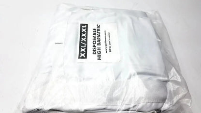 White guldmann disposable high bariatric sling mattress xxl xxxl size for heavy users packaged in clear plastic