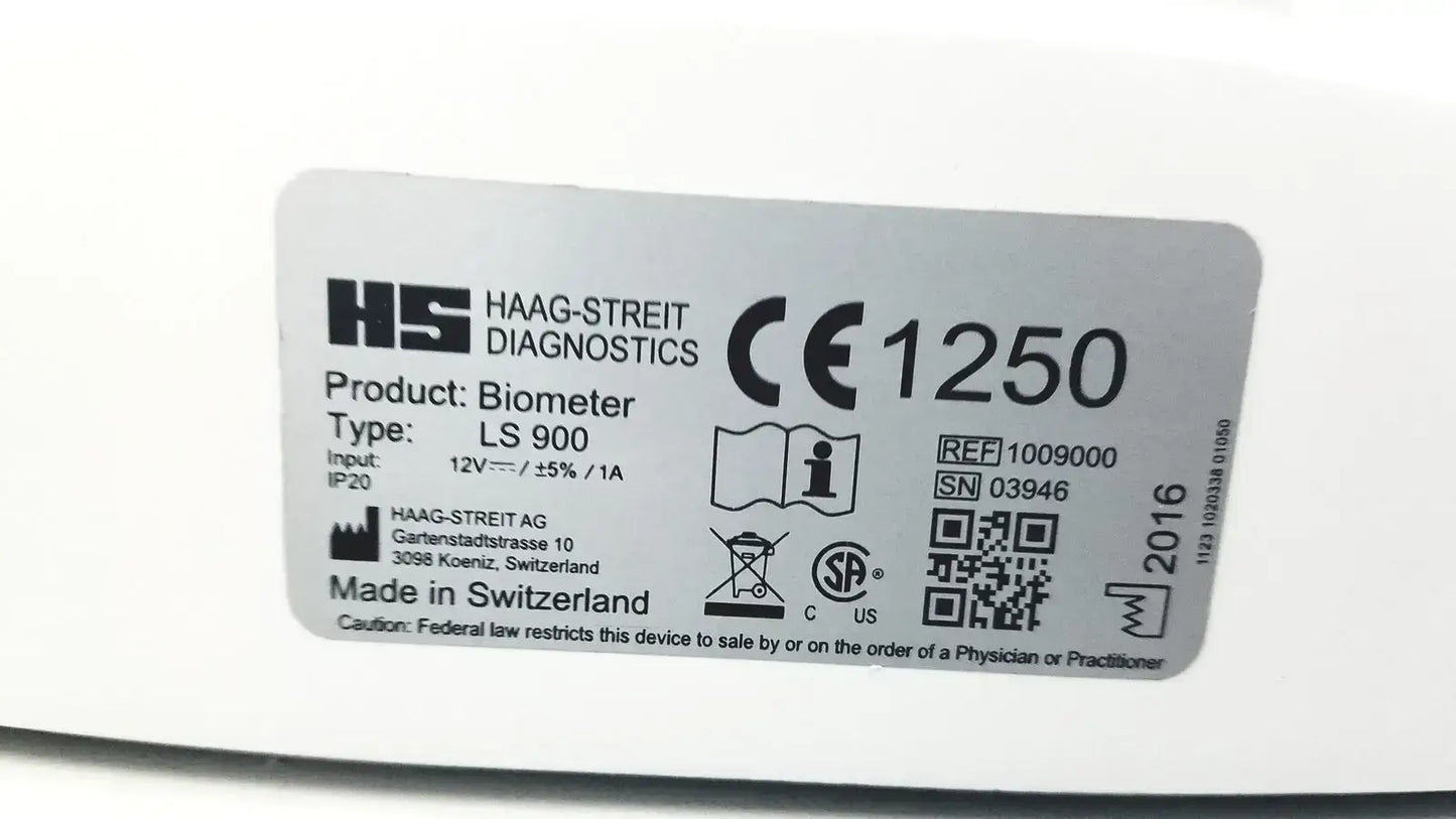 Haag-Streit Lenstar Biometer LS900 Ref 1009000 - Optical