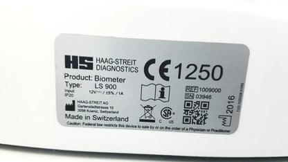 Haag-Streit Lenstar Biometer LS900 Ref 1009000 - Optical