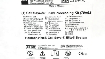 Haemonetics CSE-P-70 Cell Saver Elite Processing Kit