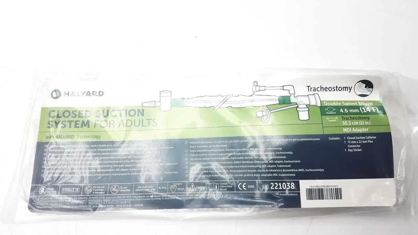 Halyard 221038 Closed Suction System For Adults