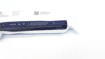 White sterile surgical glove package with blue labeling for halyard 89274 orthoarts shoulder split drape 112in x 60in exp 2028 general drapes