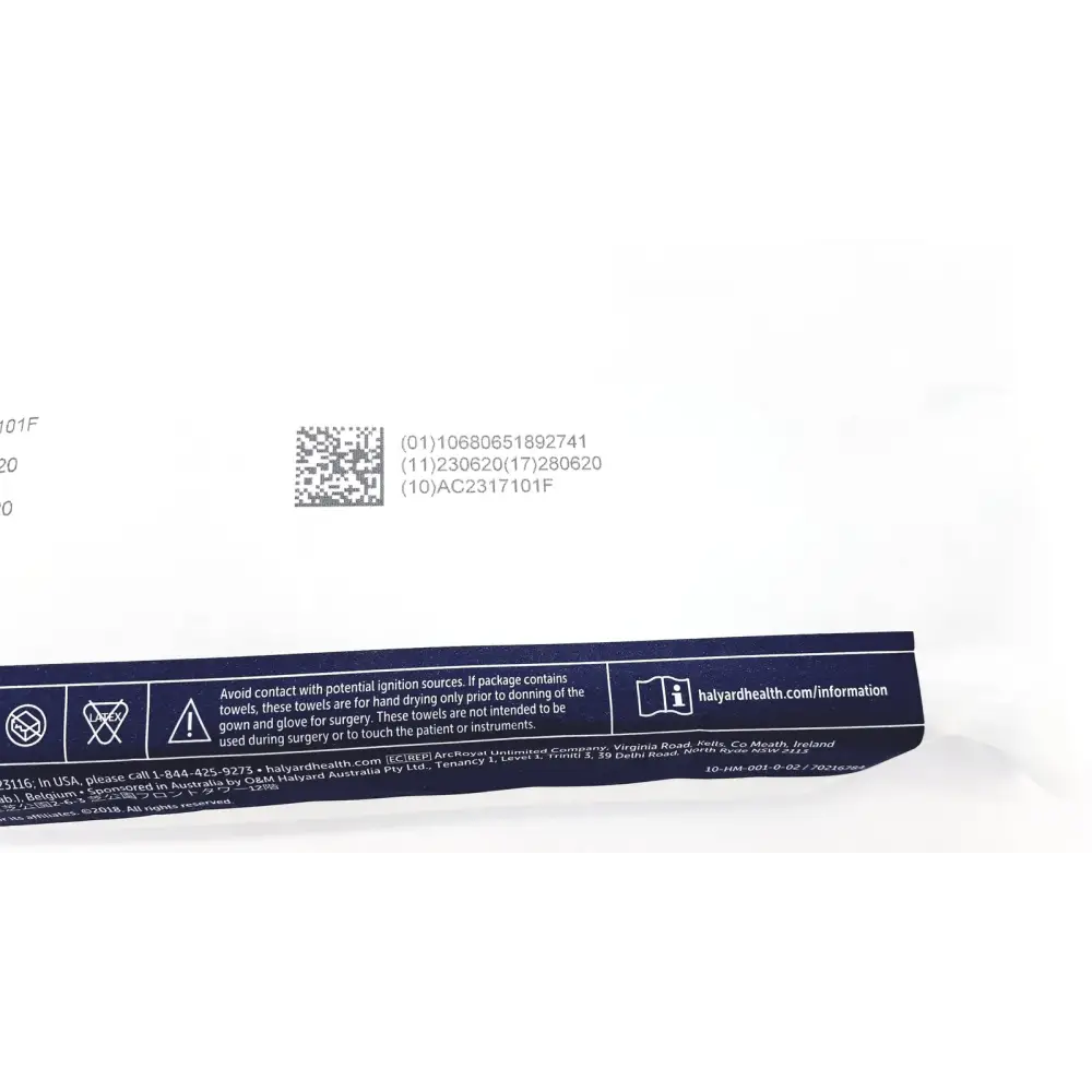 Halyard 89274 Orthoarts Shoulder Split Drape 112in x 60in Exp. 2028 - Surgical