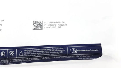 Blue paper packaging for halyard 89274 orthoarts shoulder split drape 112in x 60in general drapes for medical use