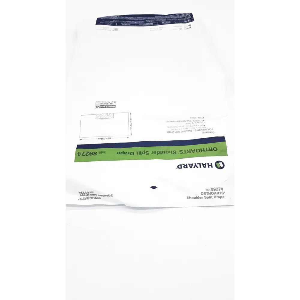 Halyard 89274 Orthoarts Shoulder Split Drape 112in x 60in Exp. 28-07-2024 - Surgical