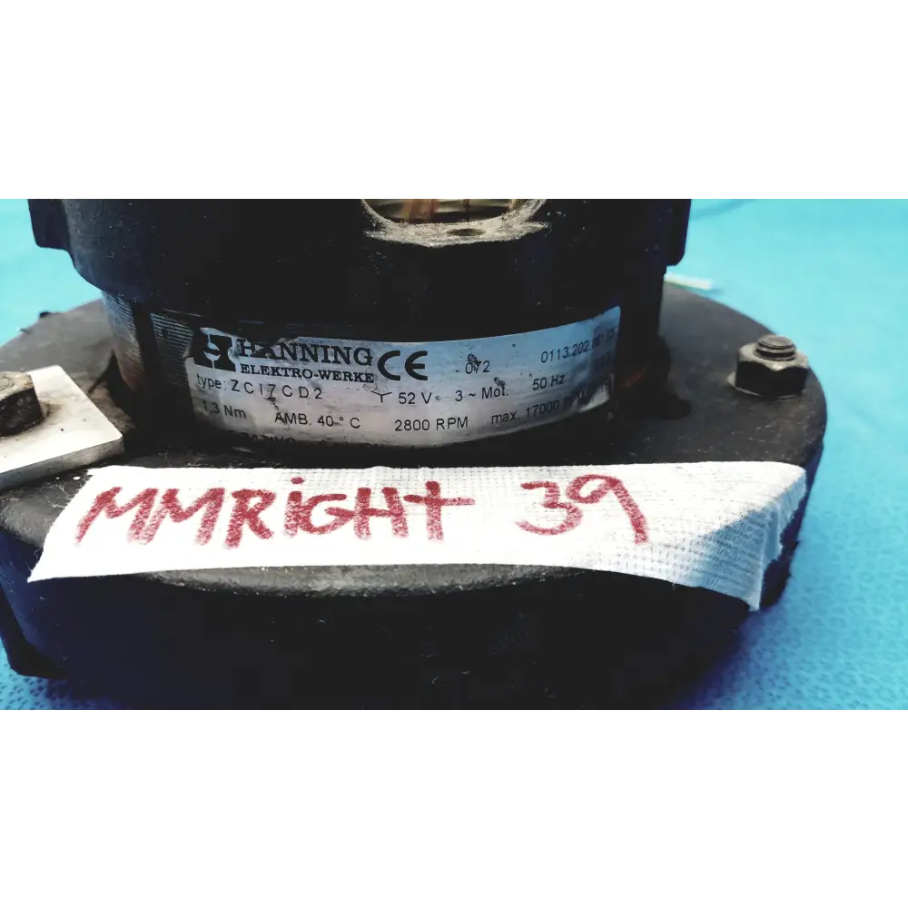 Hanning Elektro-Werke ZC17CD2 2800 Rpm Centrifuge Motor - motor