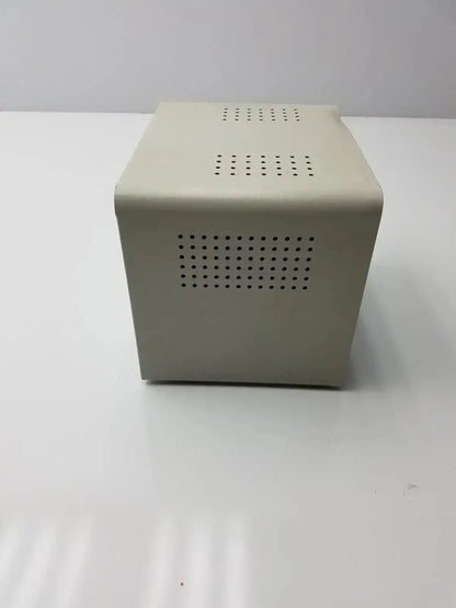 Beige rectangular metal enclosure with perforated ventilation panels of the harrick pdc-32g compact plasma cleaner sterilizer