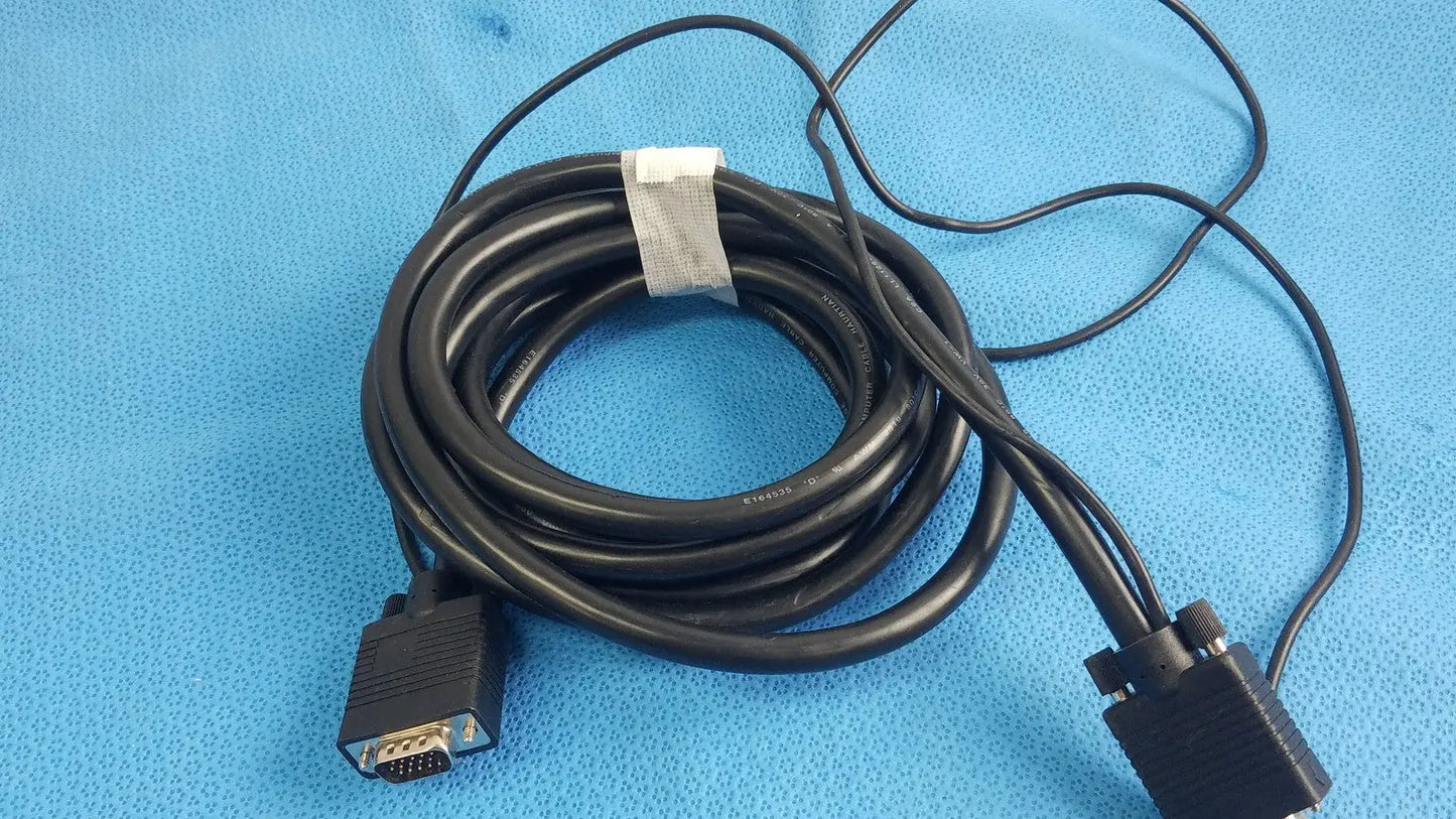 Haurtian E164535 VGA M-M Video Cable with 3.5mm Audio Jacks, 2919 AWM