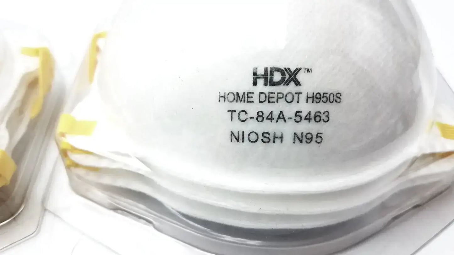HDX N95 Respirator Face Mask Lot of 2