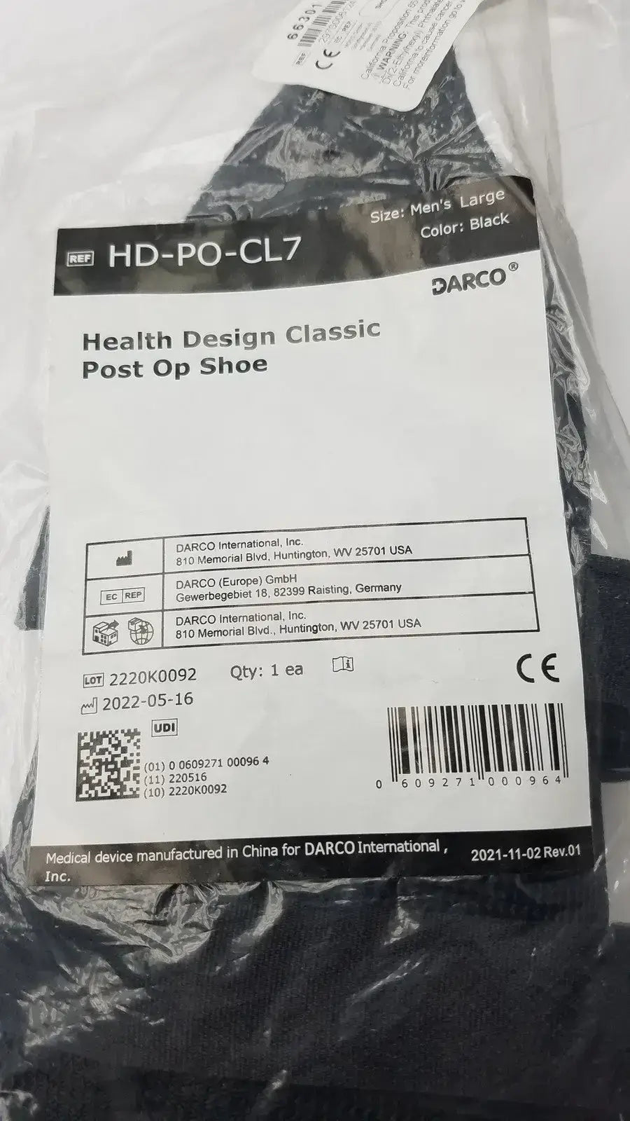 Health Design Classic Post Op Shoe HD-PO-CL7 - Post-Op