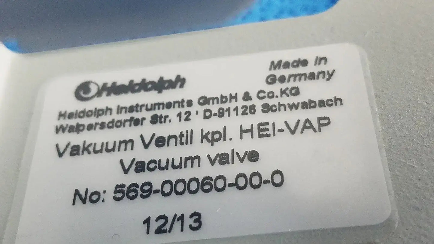 Heidolph Vacuum Valve with GEMU 24V PTFE Tubing