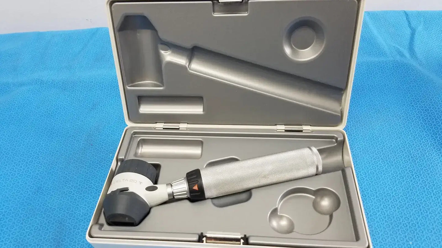HEINE DELTA 20 T Dermatoscop Head Set & Handle with Case - Dermatoscope