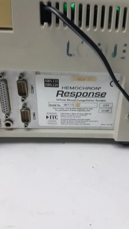 Hemochron Response Whole Blood CoagulatiIon System - Coagulation Analyzer
