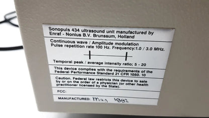 Henley International Sonopuls 434 - Ultrasound Therapy Unit