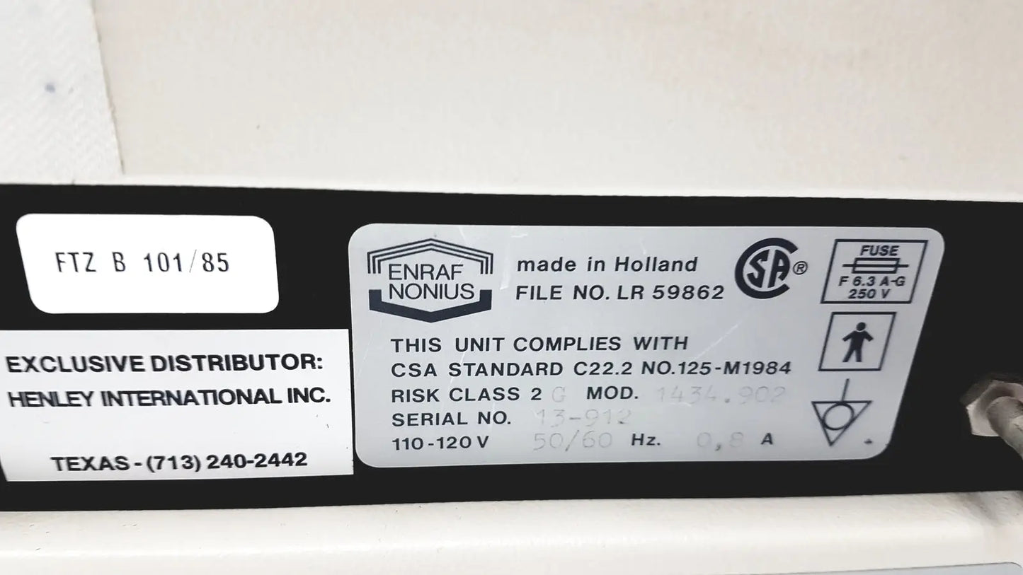 Henley International Sonopuls 434 - Ultrasound Therapy Unit
