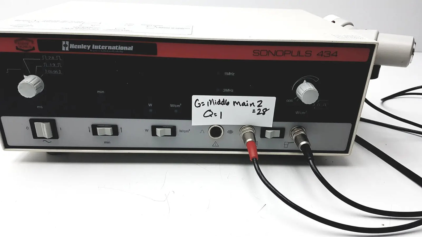 Henley International Sonopuls 434 - Ultrasound Therapy Unit
