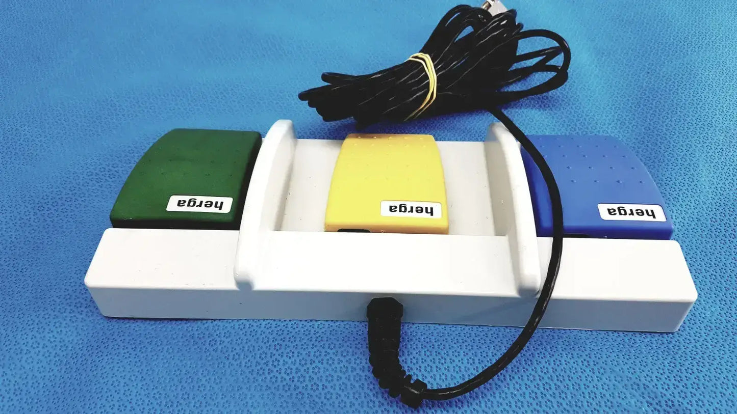 Herga 6224-0067 3 Position USB Footswitch – Record Stop Cam Control