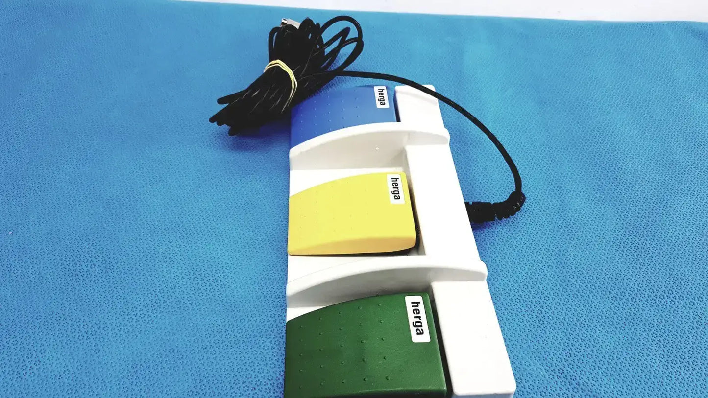 Herga 6224-0067 3 Position USB Footswitch – Record Stop Cam Control