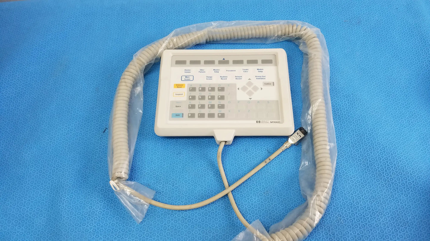 Hewlett Packard M1106C Patient Monitor Keyboard