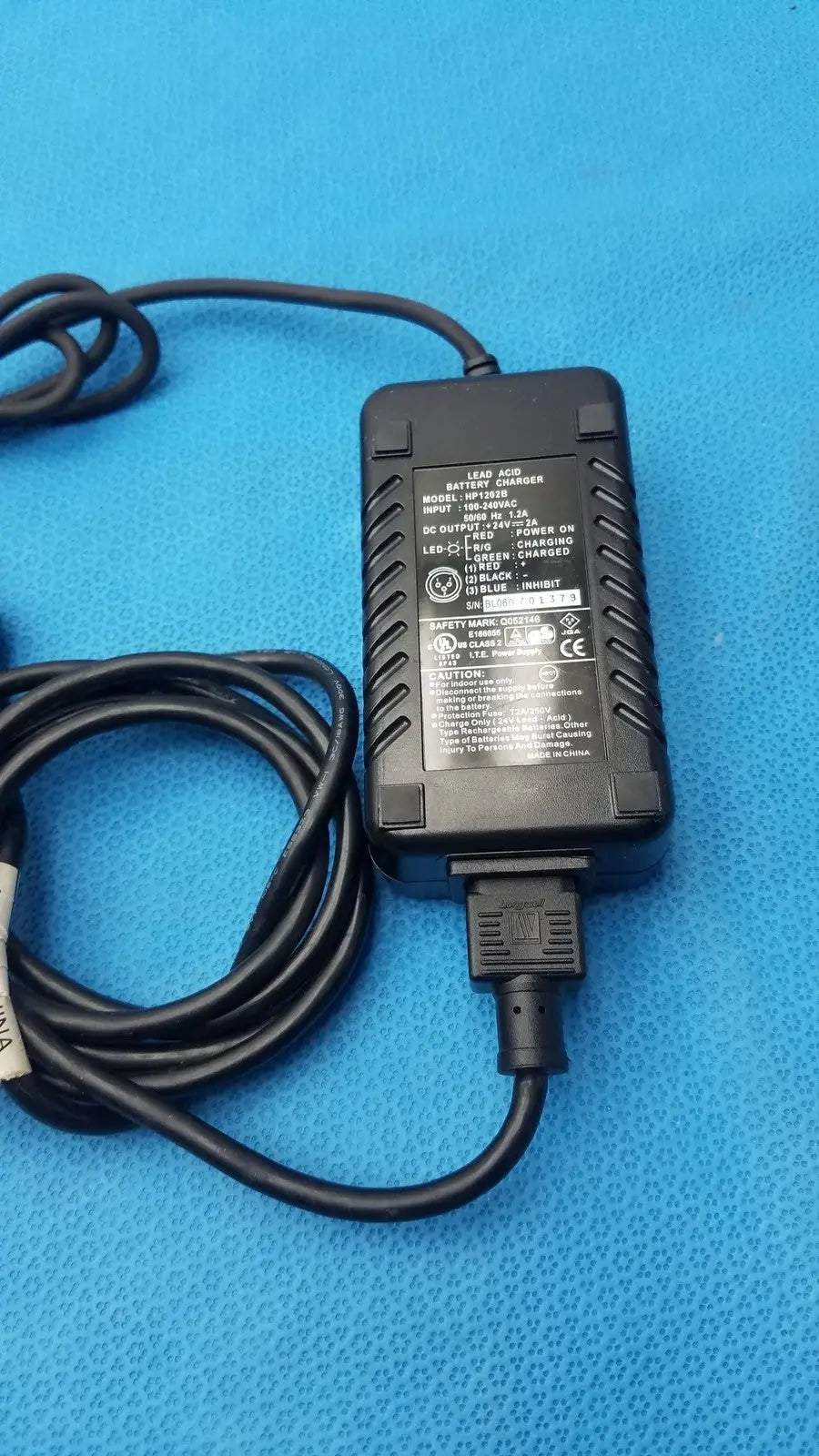 High Power Tech. 3-Pin Lead Acid Battery Charger HP-1202B 24V 2A