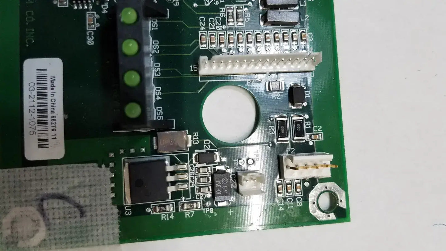 Hill-Rom 2001 03-2112-1075 6827611 Light Relay Control Mother Board