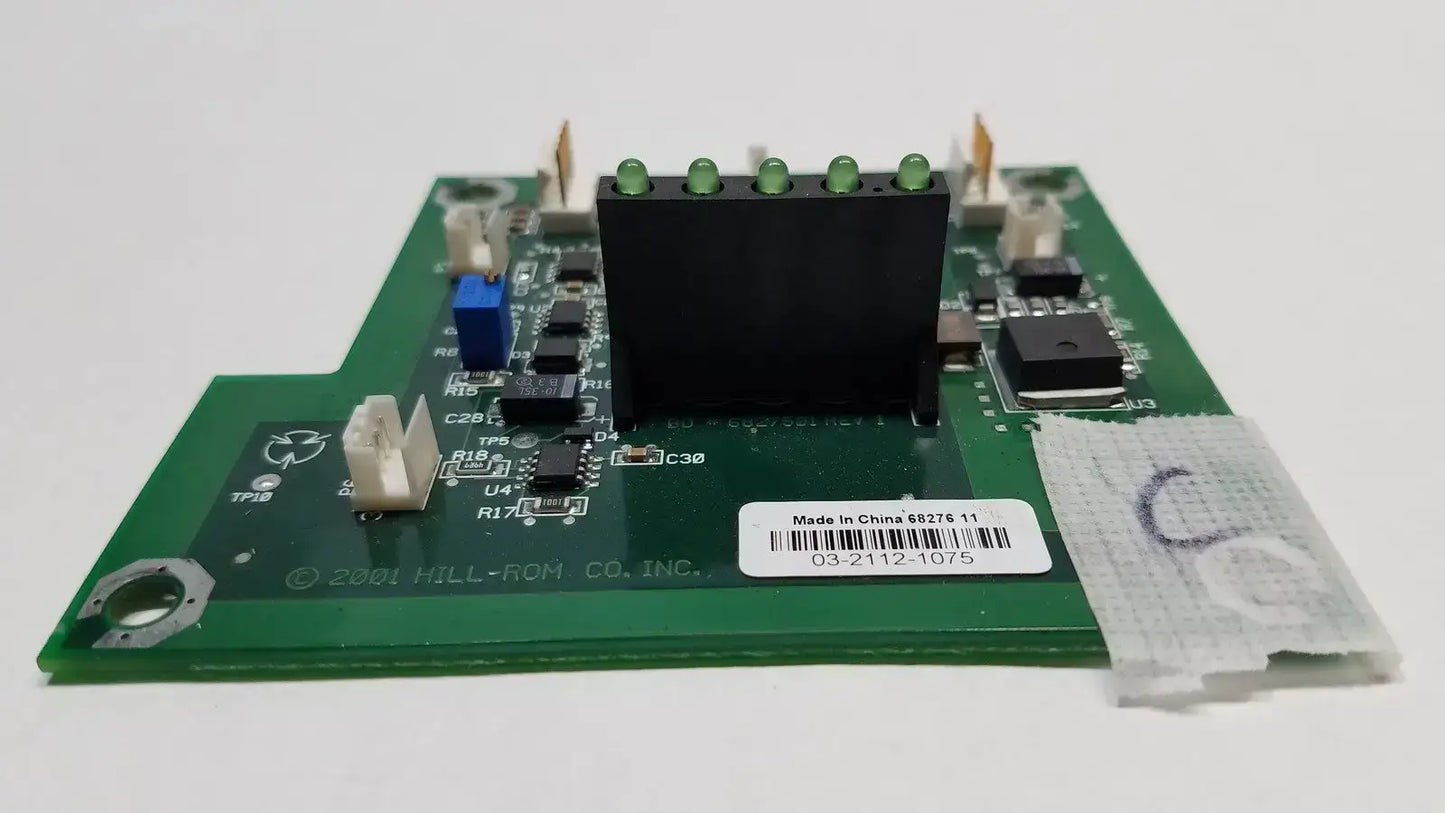 Hill-Rom 2001 03-2112-1075 6827611 Light Relay Control Mother Board