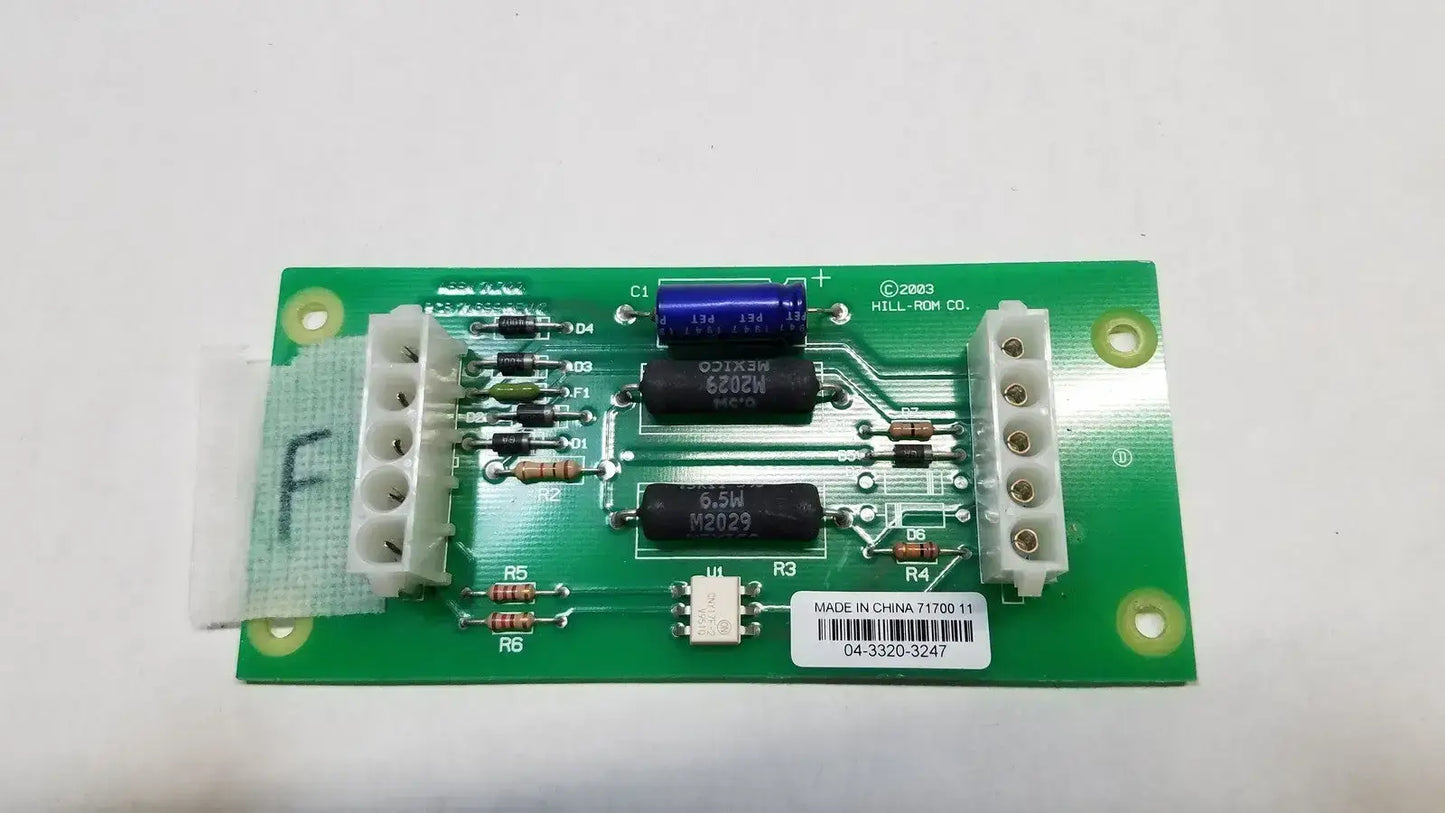 Hill-Rom 2003 04-3320-3247 71700 11 Relay Control Mother Board
