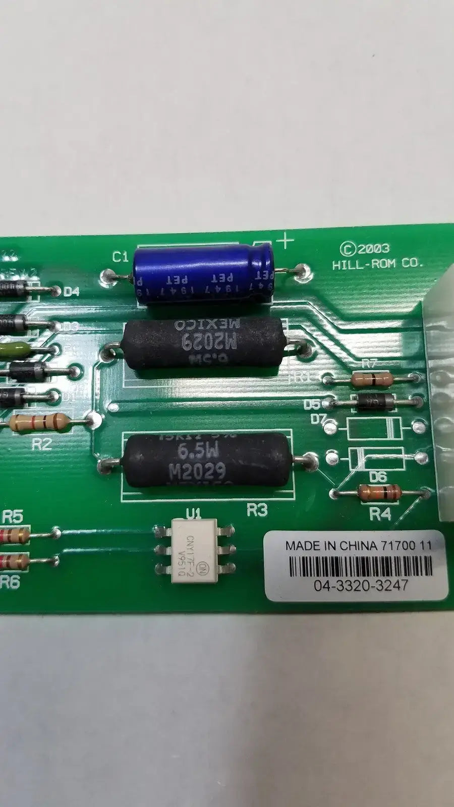 Hill-Rom 2003 04-5019-0263 71700 11 Relay Control Mother Board