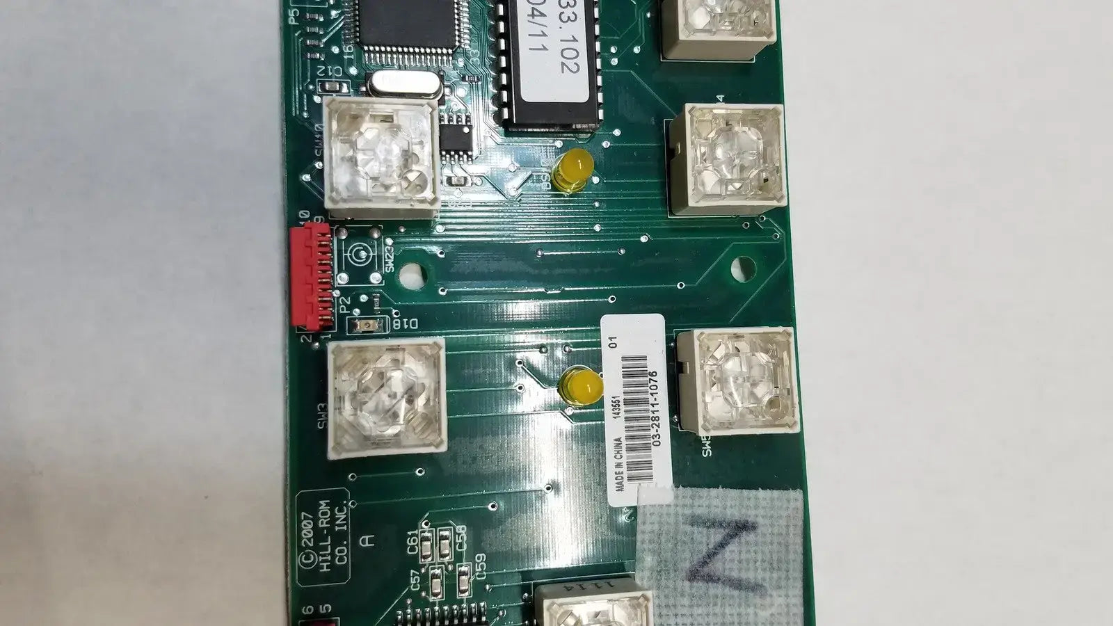 Hill-Rom 2007 Control Board 147133.102 Assy 143551