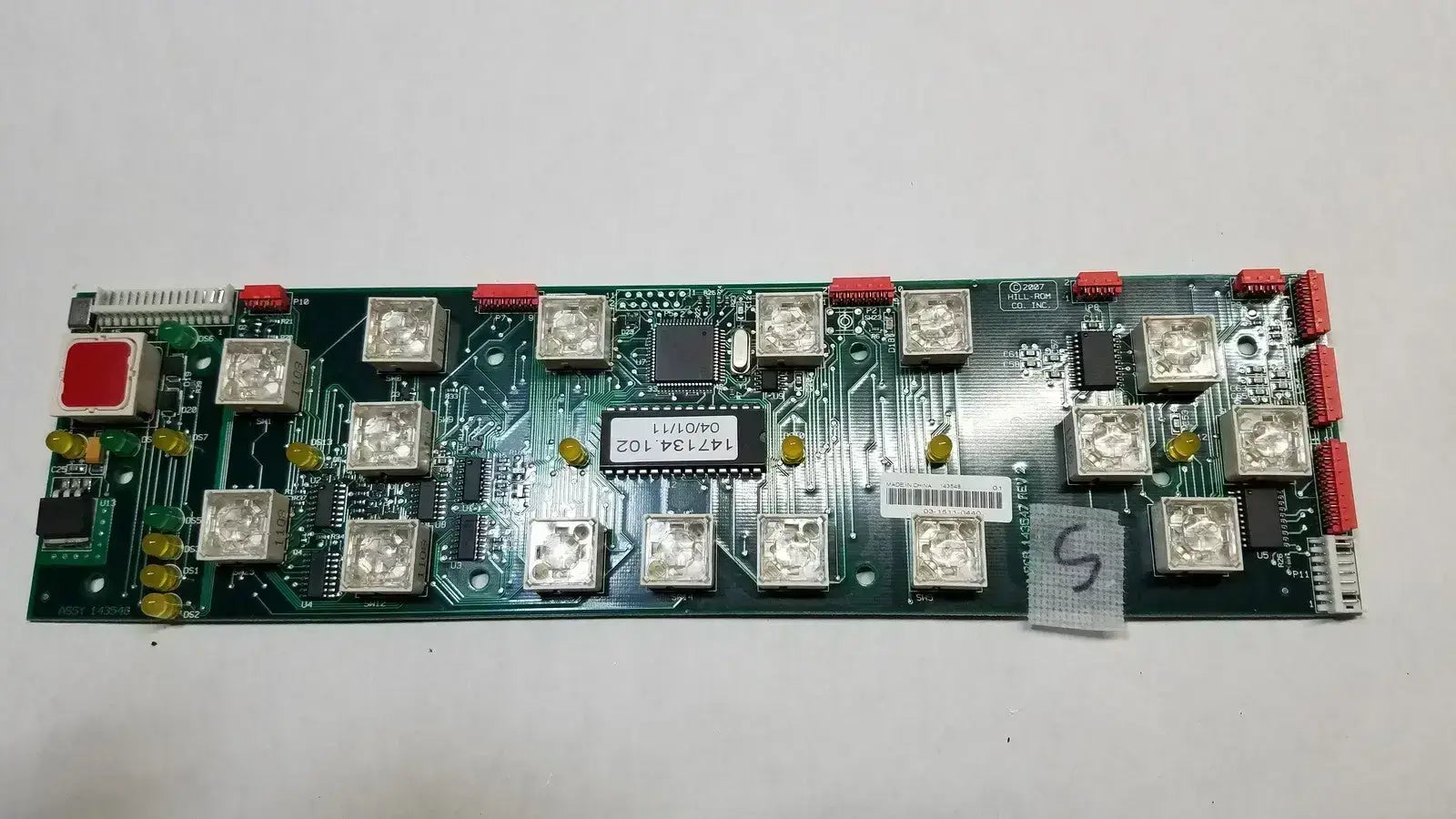 Hill-Rom 2007 Control Board 147134.102 Assy 143548 with 16x 1108