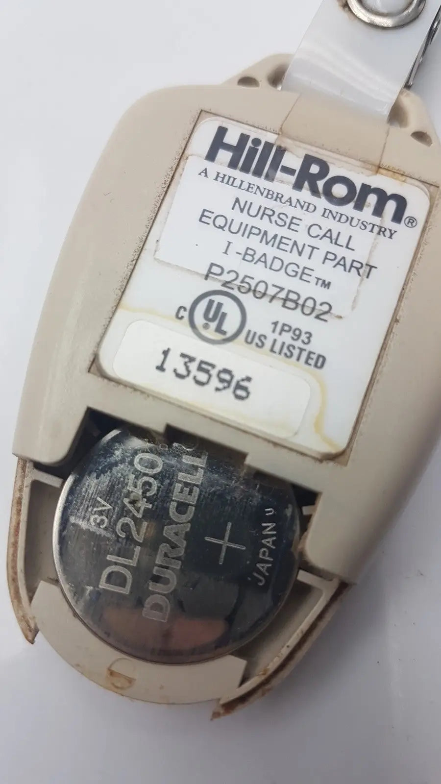 Hill-Rom P2507B02 Nurse Call I-Badge Remote
