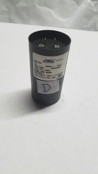 Hill Rom Total Care Genuine OEM 75UF 250V Motor Start by ASC Capacitor
