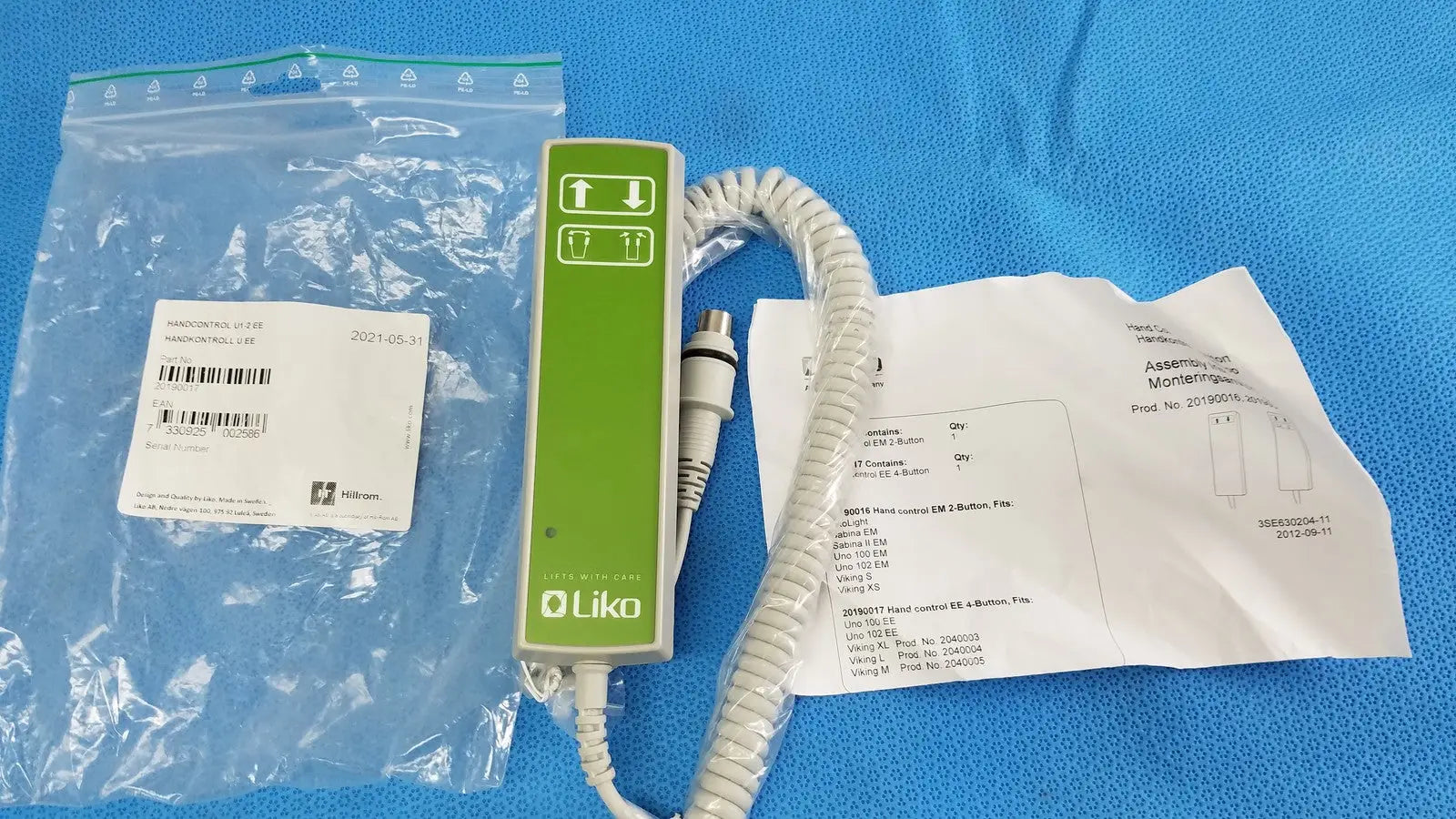 Hillrom 20190017 Liko/Hill-Rom Hand Control 4-Button Patient Lift