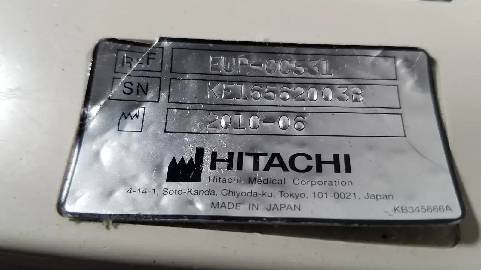 Hitachi EUP-CC531 Ultrasound Biplane Transrectal Transvaginal Transducer Probe
