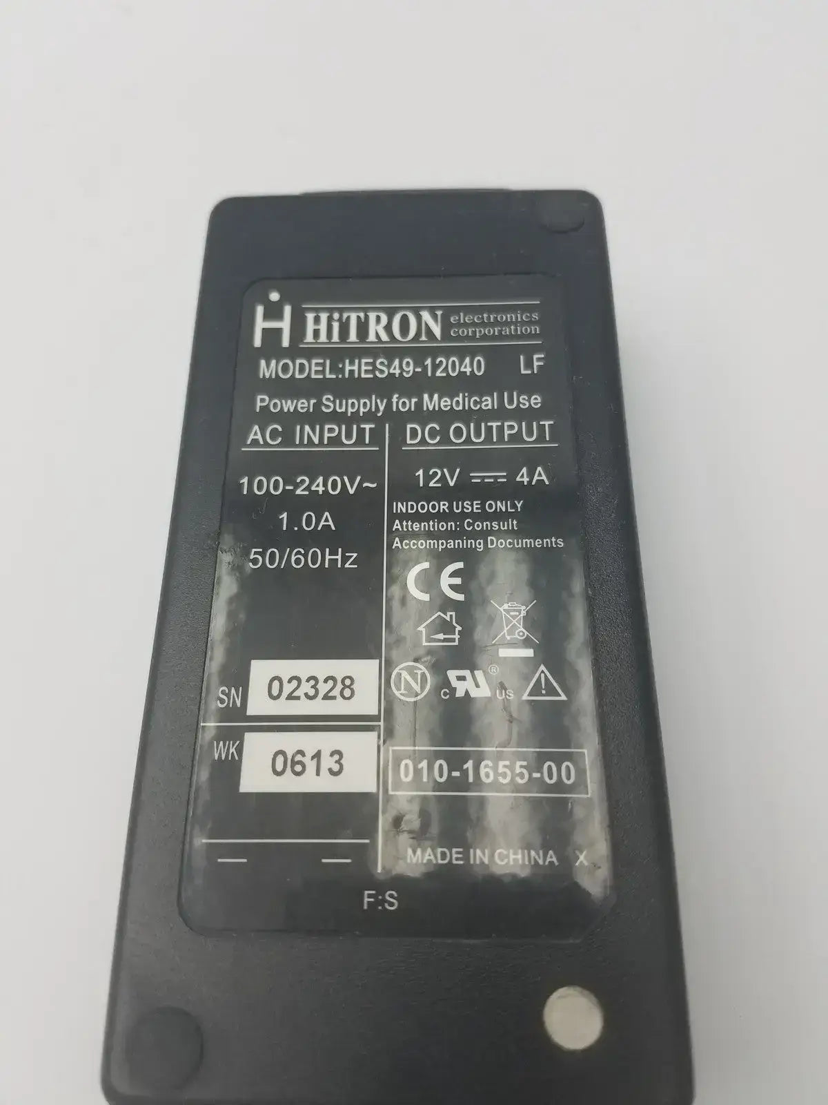 Hitron Electronics Corp. Model: HES49-12040 Power Supply