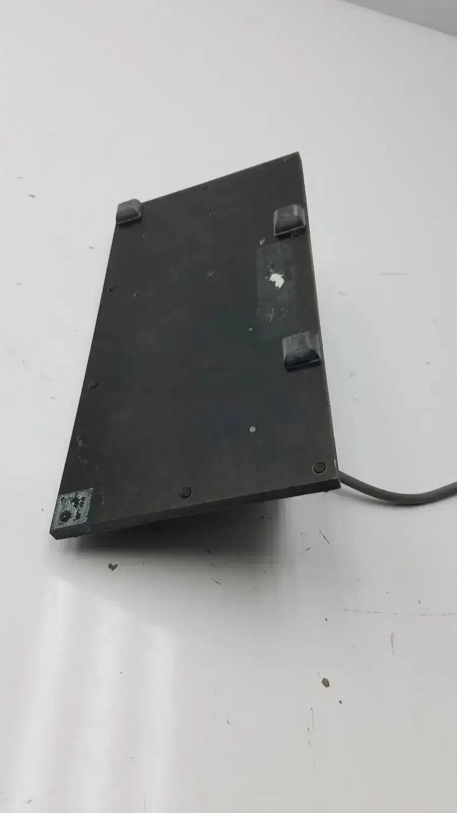 Black rectangular Hoefer Scientific Instruments TE 51 transphor power supply with rubber feet and gray cable for 0-110VDC 0-2A output