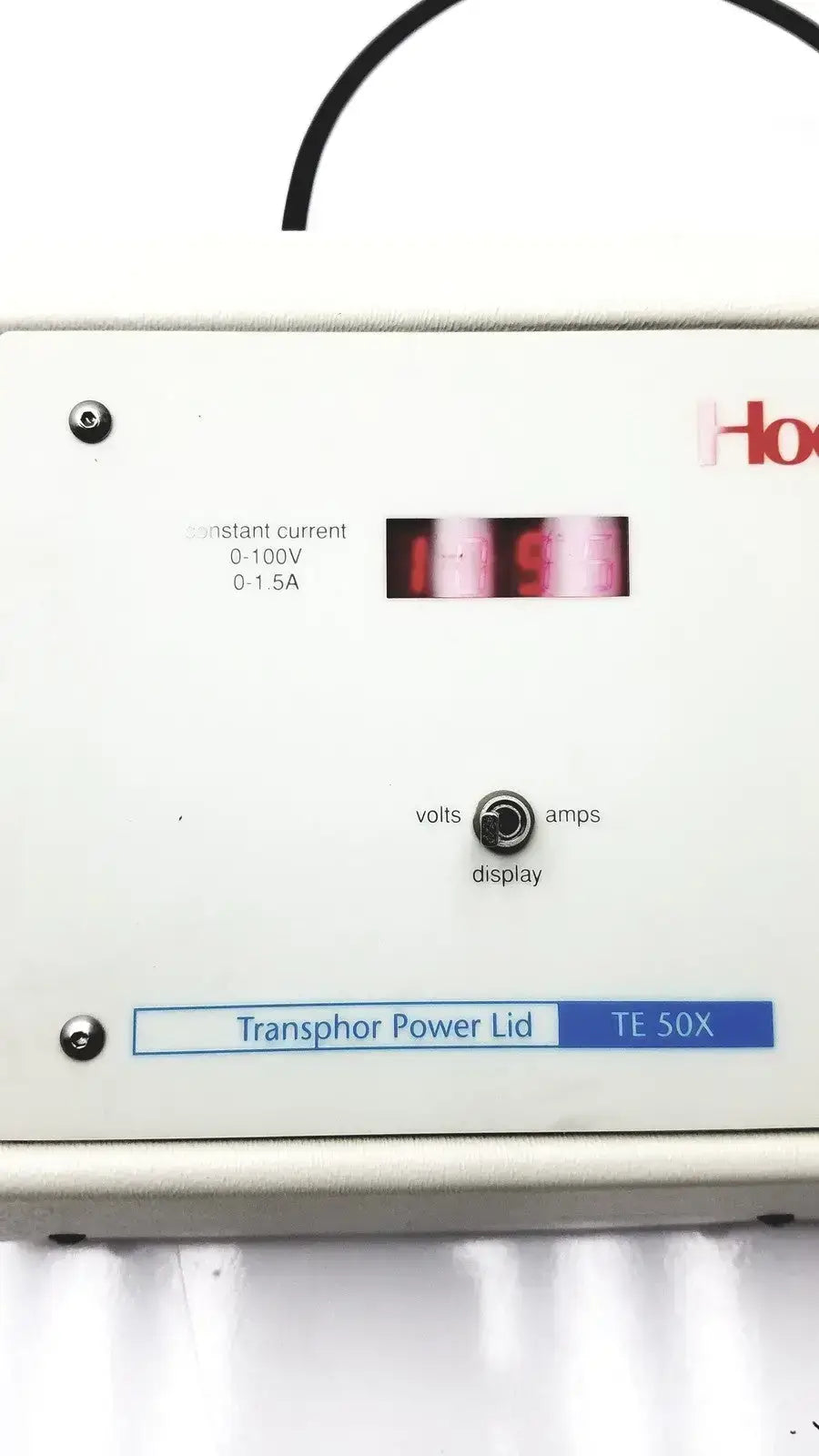 Hoefer Transpher Power Lid Model No. TE 50X - Laboratory Equipment Part