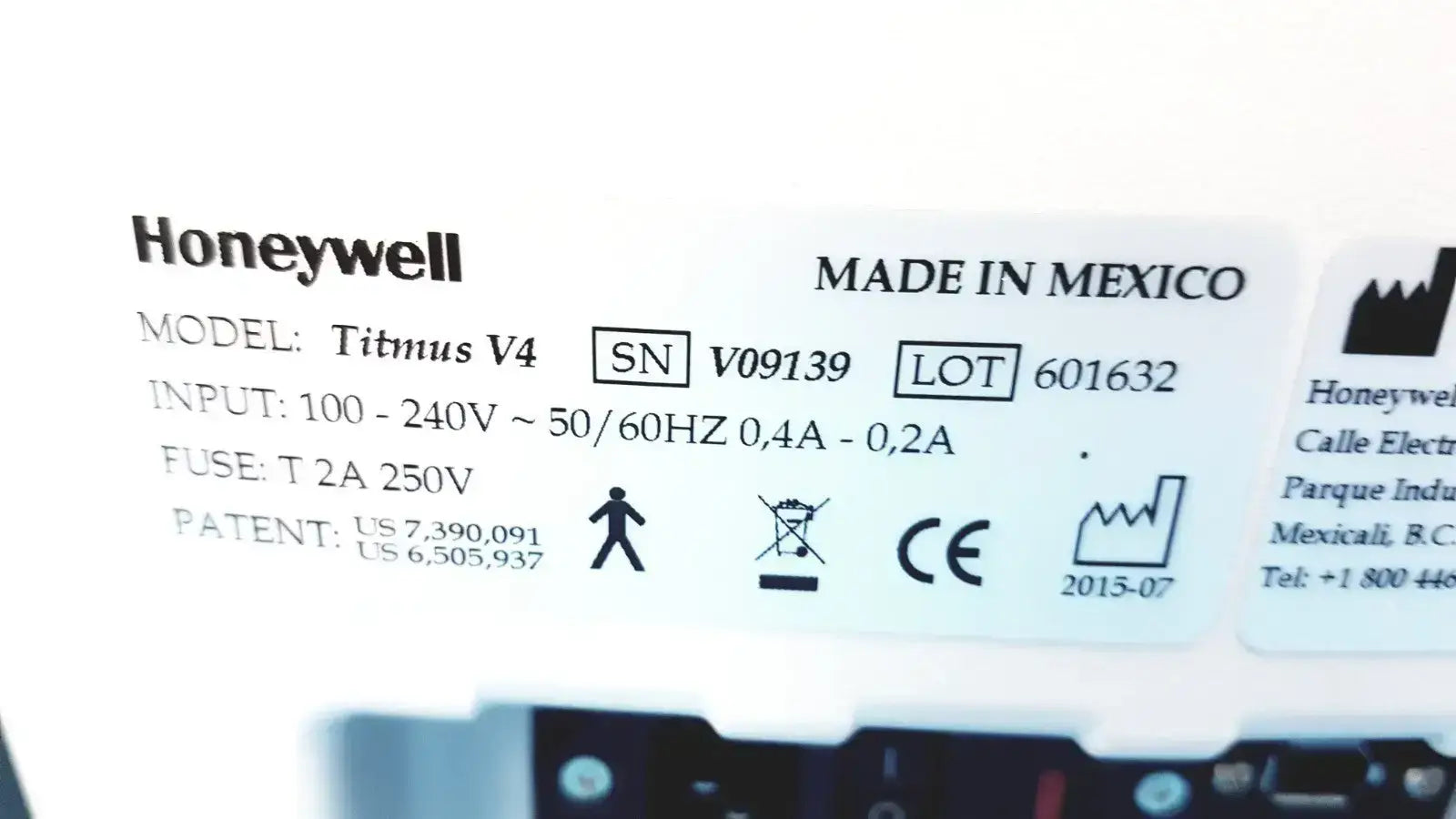 Honeywell Titmus V4 Vision Screener Eye Exam Tester Clinical Occupational Health