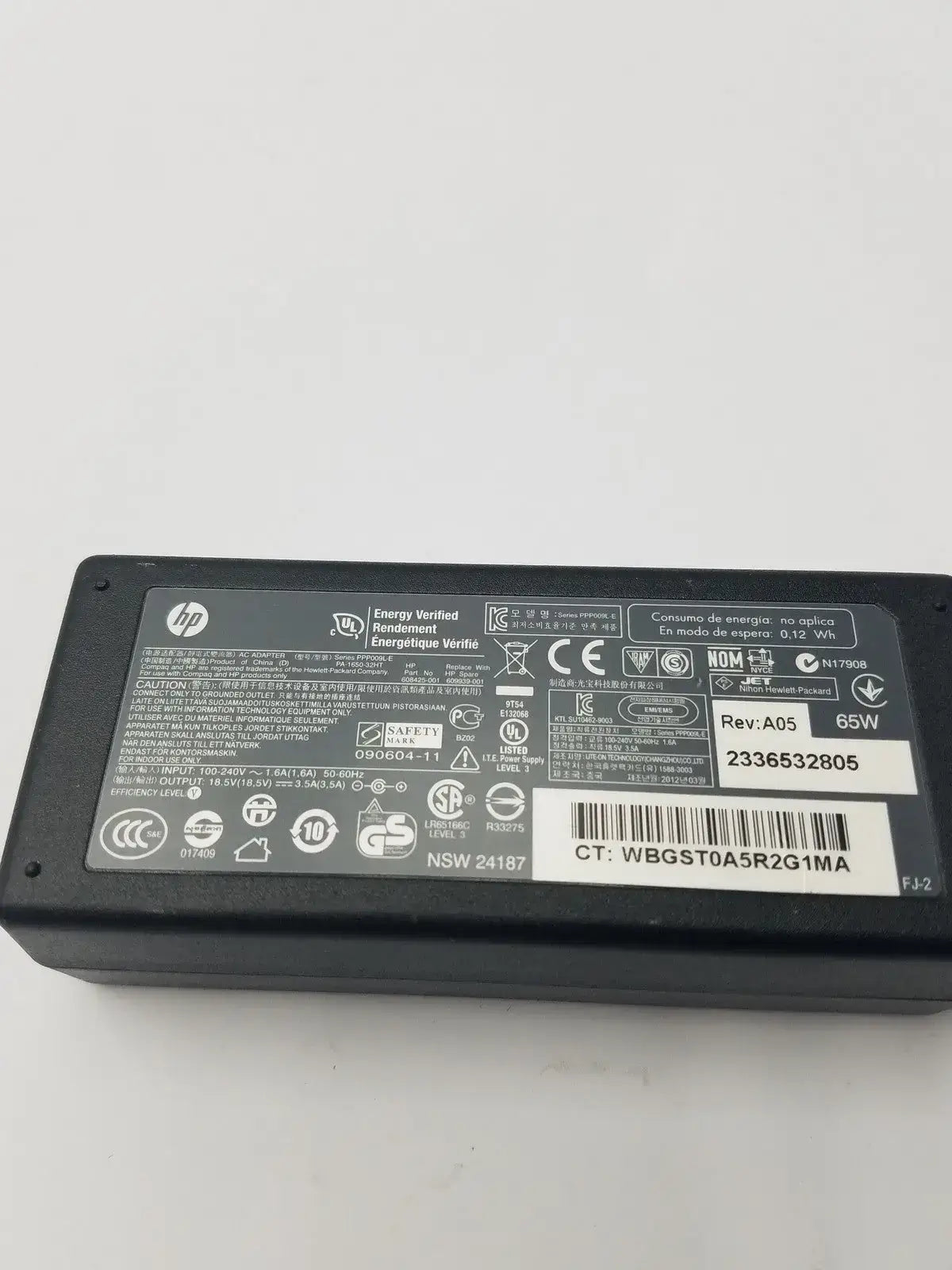 Hp AC Adapter for Laptops WBGST0A5R2G1MA
