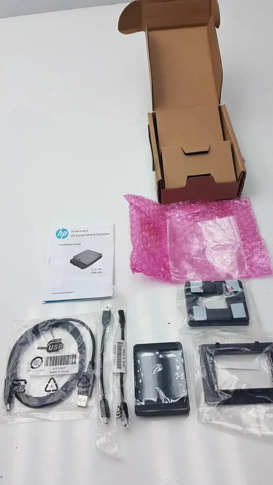 Hp f8b30a cloud 1tb exchange smartcard kit external hard drive in black plastic casing with included accessories