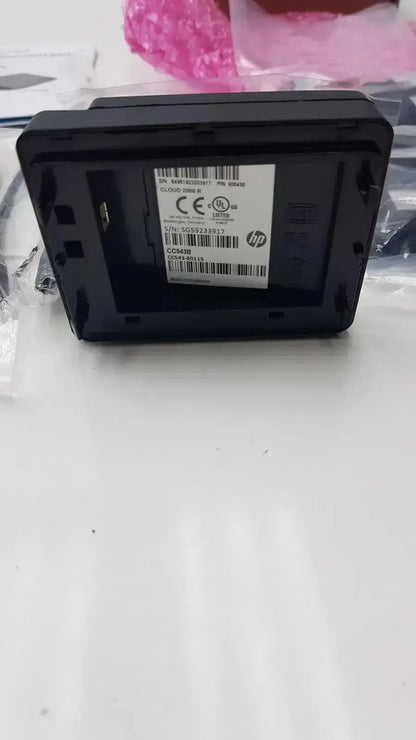 Black hp f8b30a cloud 2000r exchange smartcard kit back view with matte finish and visible labeling for spirent use