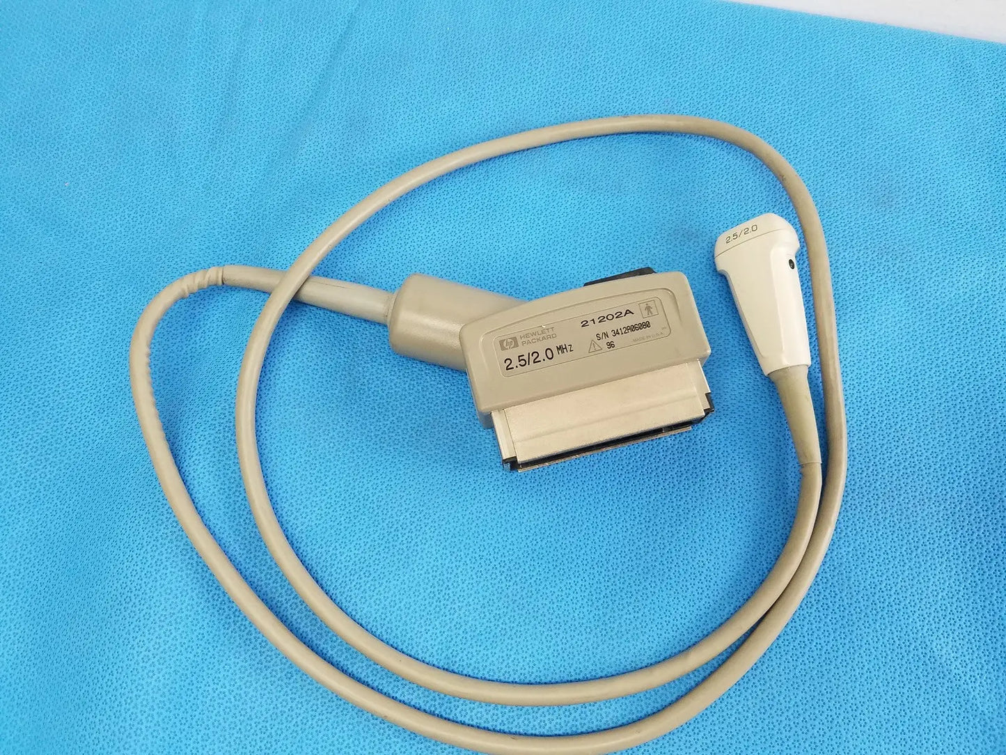 HP HEWLETT PACKARD 21202A Ultrasound Probe 2.5/2.0 MHz
