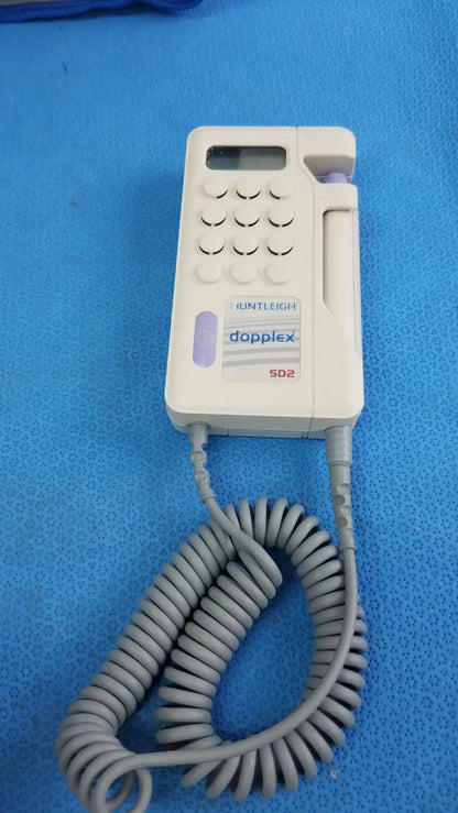 Huntleigh Dopplex SD2 Prenatal Heart Rate Monitor With Accessories and Bag