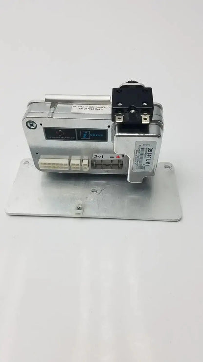 Silver metallic idrive motor controller d51501.01 with black plastic connectors for advanced drive technology applications