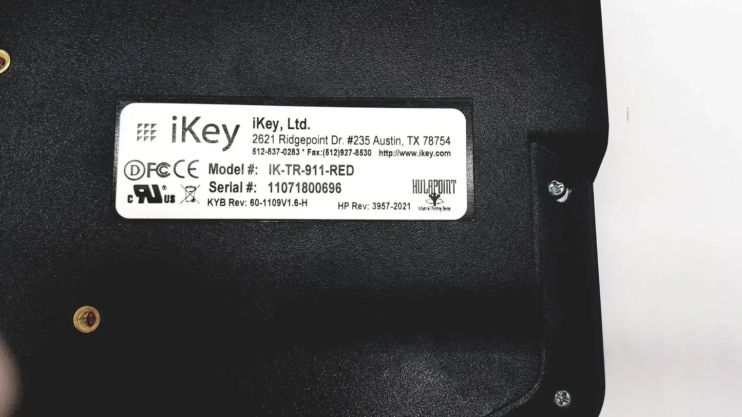 iKey IK-TR-911-RED USB Rugged Keyboard