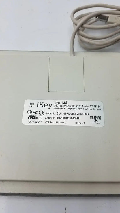 iKey SLK-101-FL-CELLVIZIO-USB Medical Keyboard